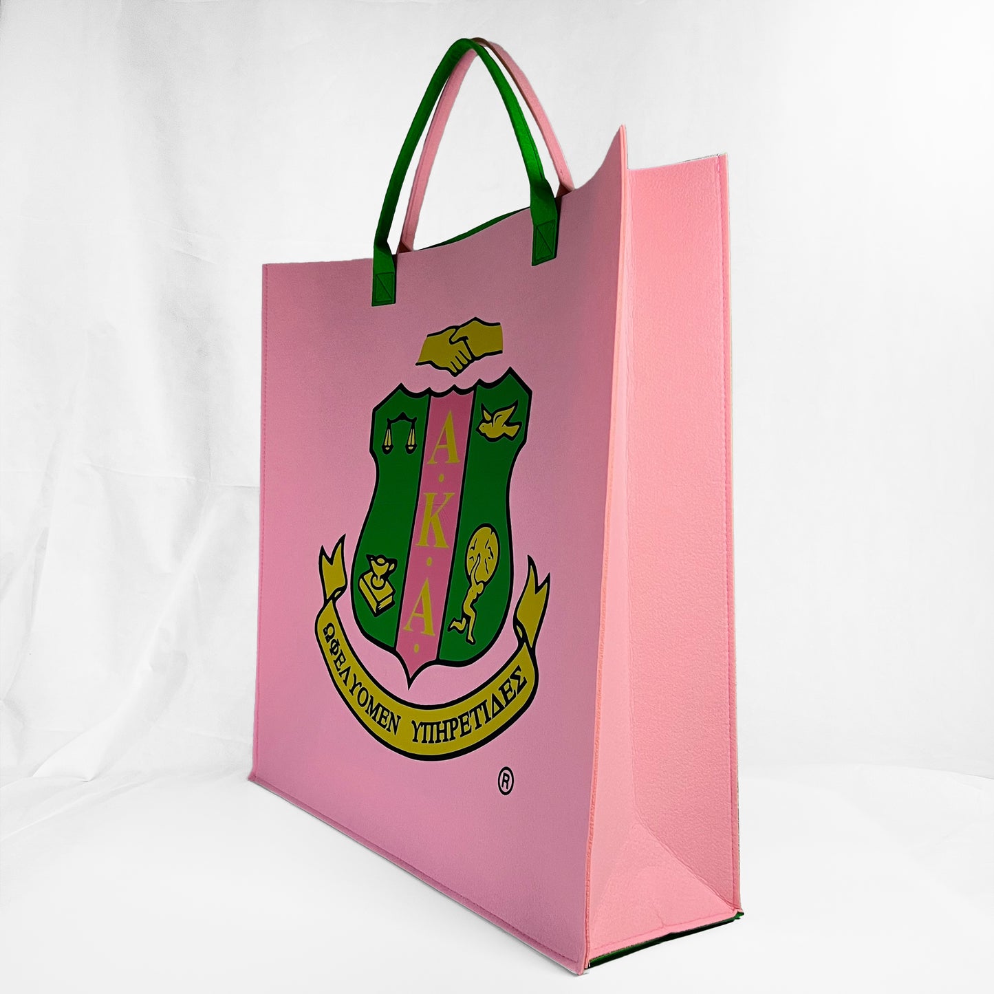 [NEW] AKA® Coat of Arms Felt Bag [Mega 24” x 24” x 6”]
