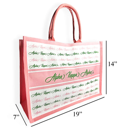 Alpha Kappa Alpha® Pattern Tote [Canvas]