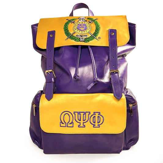 ΩΨΦ® + Escutcheon Backpack [Full Grain Cowhide]