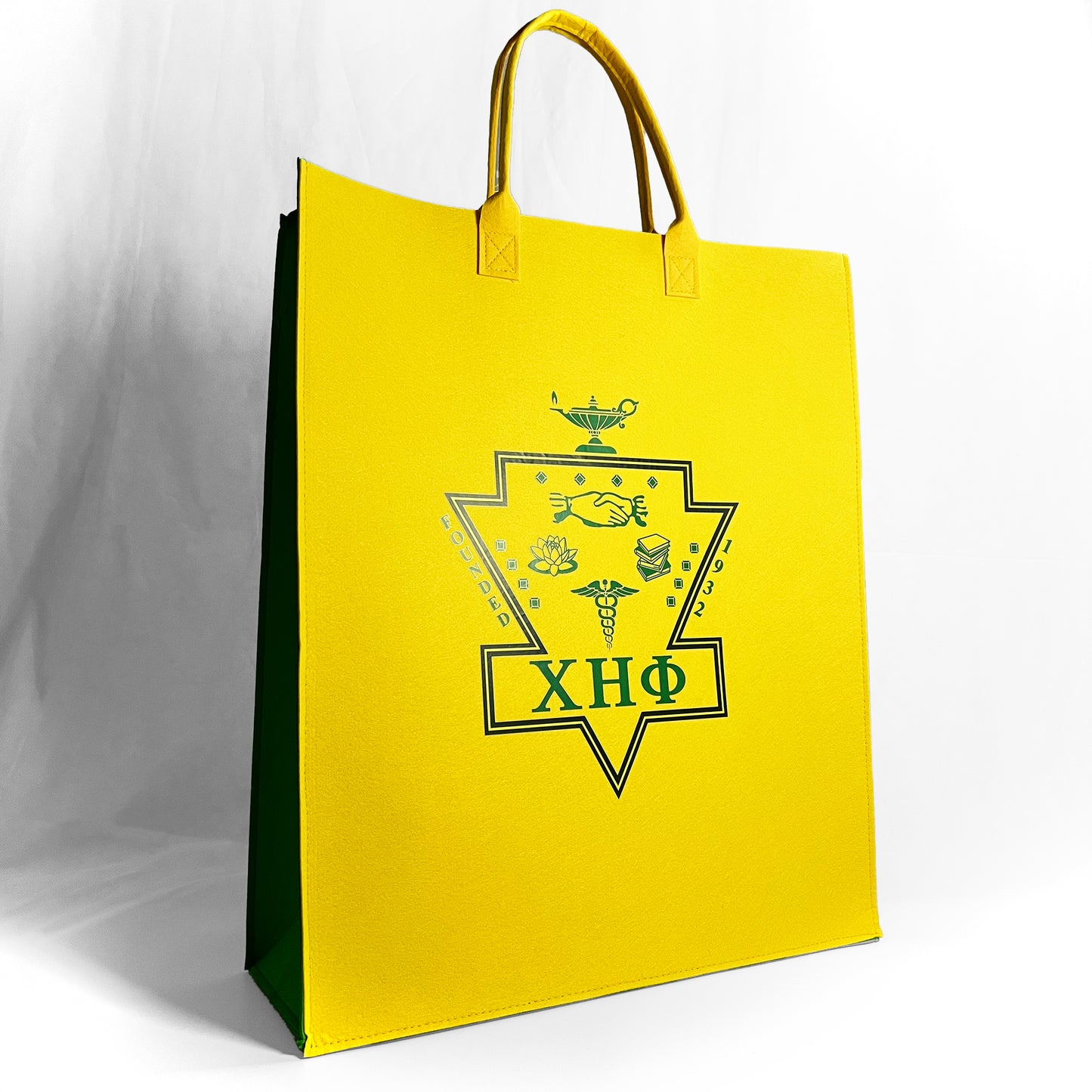 ΧΗΦ Emblem + Chi Eta Phi | Dual Logo Reusable Felt Bags