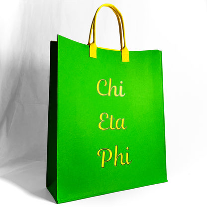 ΧΗΦ Emblem + Chi Eta Phi | Dual Logo Reusable Felt Bags