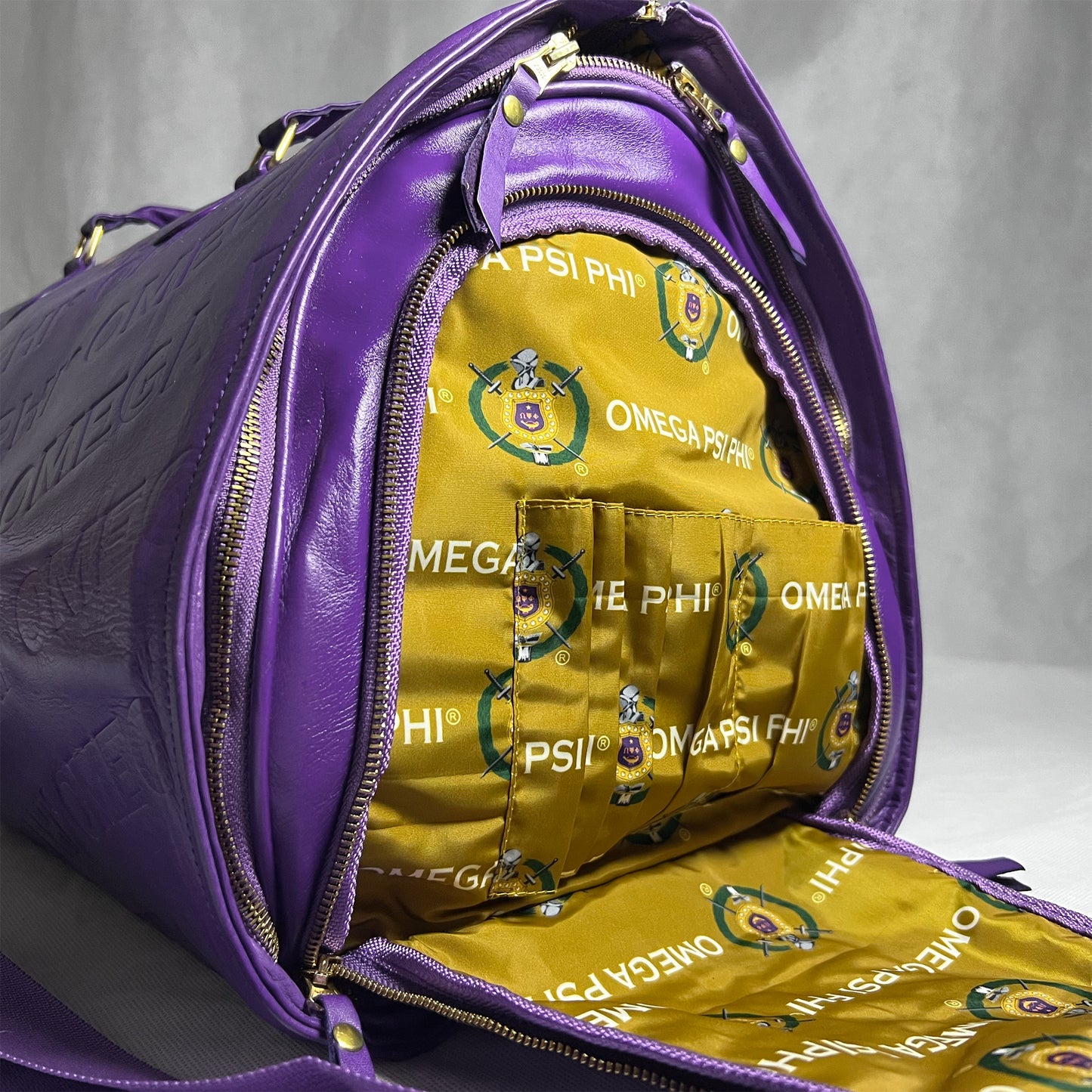 ΩΨΦ® Garment Duffle Bag | Weekender [Full Grain Cowhide Leather]