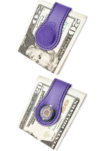 ΩΨΦ® Magnetic Money Clip | Cowhide Leather