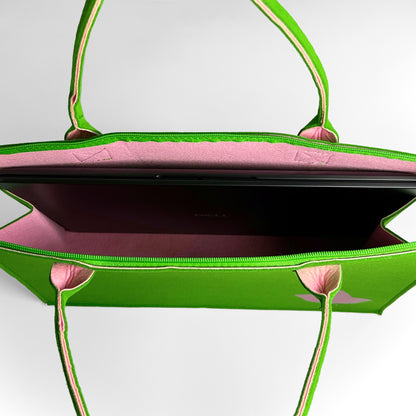 Pink Ivy® Felt Laptop Bag / Purse | Mini [15.75" x 11.75" x 4.5"]