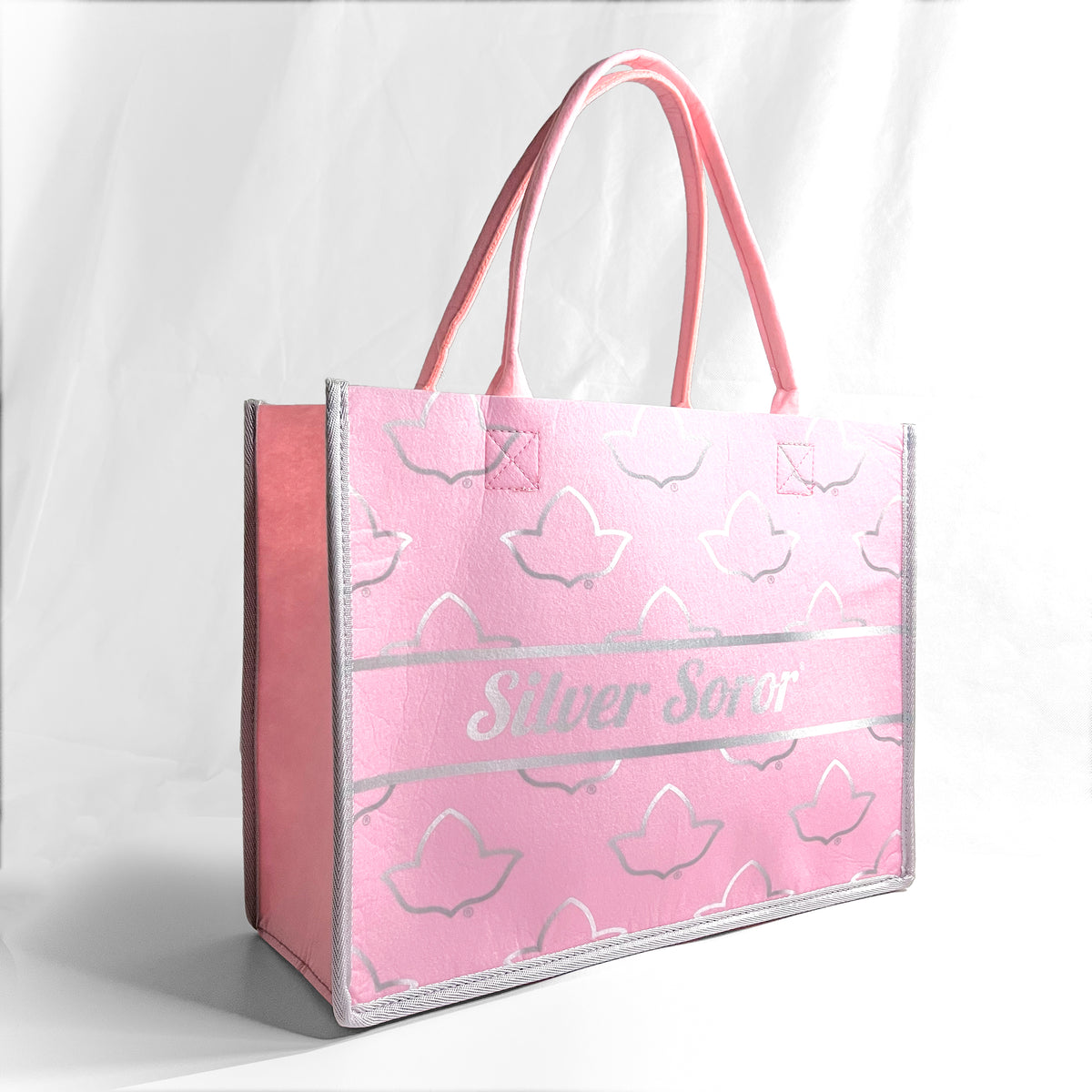 Silver Soror® + Ivy® Felt Bag | Mini [15.5" x 11.5" x 6.0"]