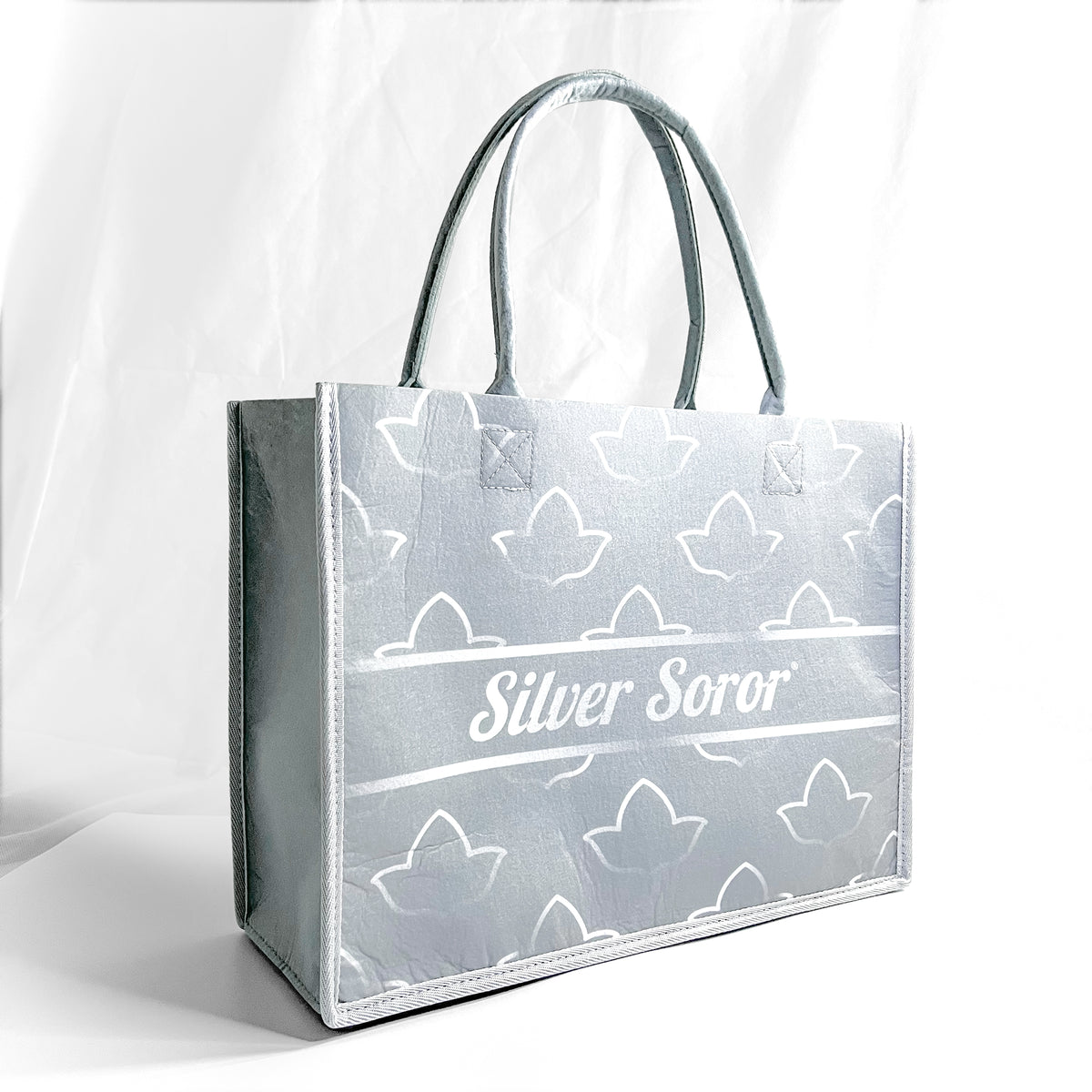 Silver Soror® + Ivy® Felt Bag | Mini [15.5" x 11.5" x 6.0"]