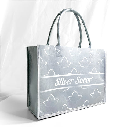 Silver Soror® + Ivy® Felt Bag | Mini [15.5" x 11.5" x 6.0"]