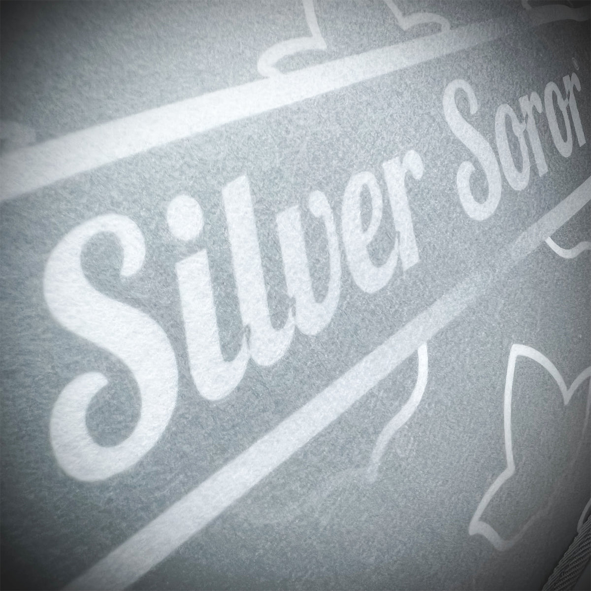 Silver Soror® + Ivy® Felt Bag | Mini [15.5" x 11.5" x 6.0"]