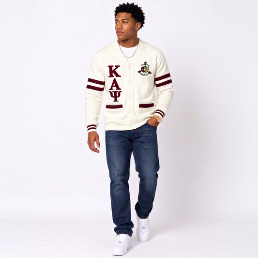 KAΨ® Sweatshirt Cardigan | Cream
