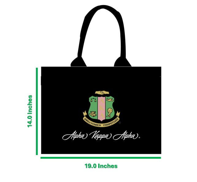 AKA® Coat Of Arms + Alpha Kappa Alpha® Signature Tote [Canvas]
