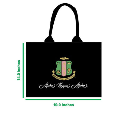 AKA® Coat Of Arms + Alpha Kappa Alpha® Signature Tote [Canvas]