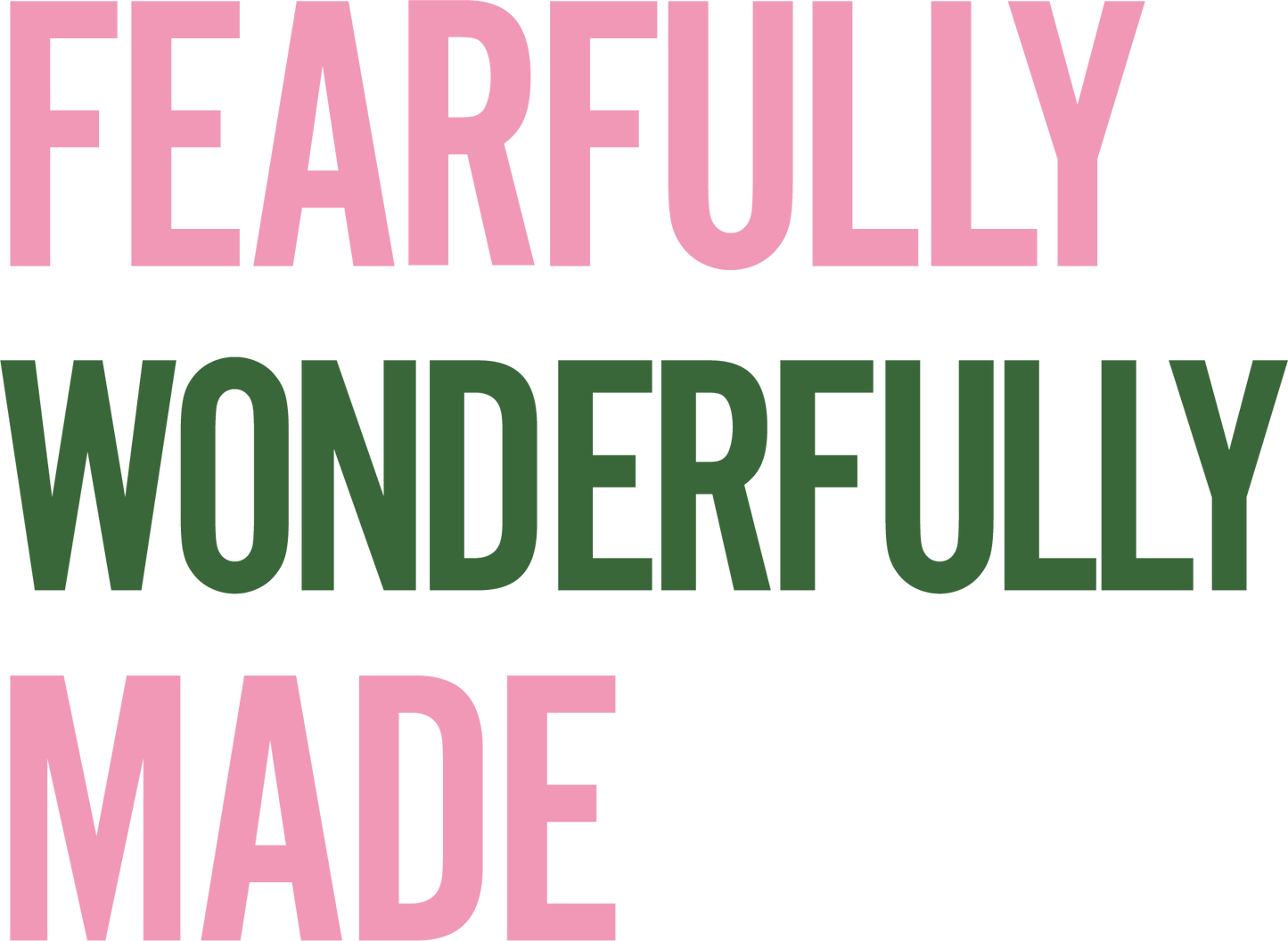 Fearfully Wonderfully Made Tshirt