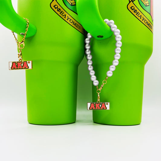 AKA® Tumbler Charm | Pearl or Chain