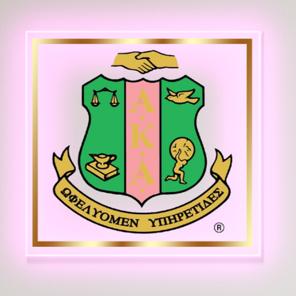AKA® Coat Of Arms Acrylic LED Sign [Square]