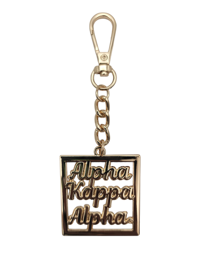 Alpha Kappa Alpha® Keychain | Purse Charm | [Metal]