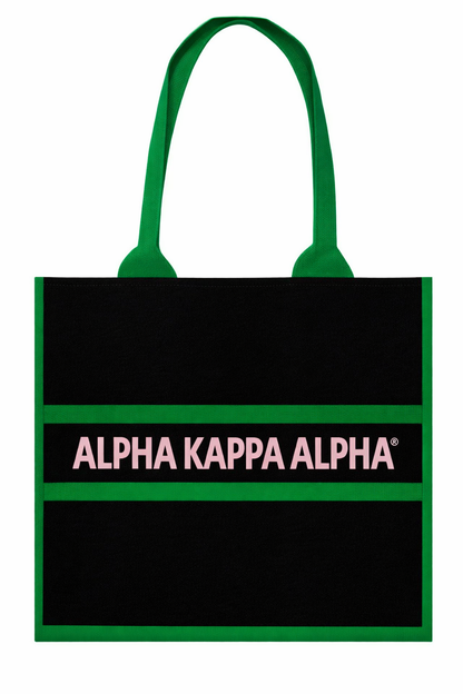 [Pre -Order] Alpha Kappa Alpha Blk Tote