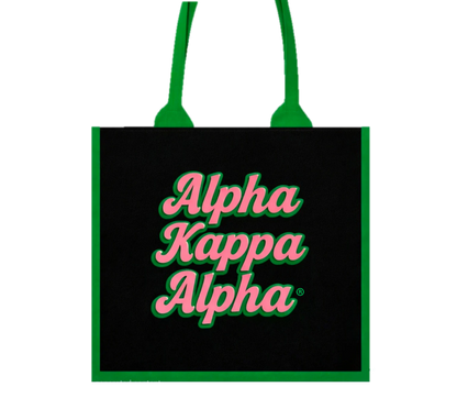 [Pre -Order] Alpha Kappa Alpha Blk Tote