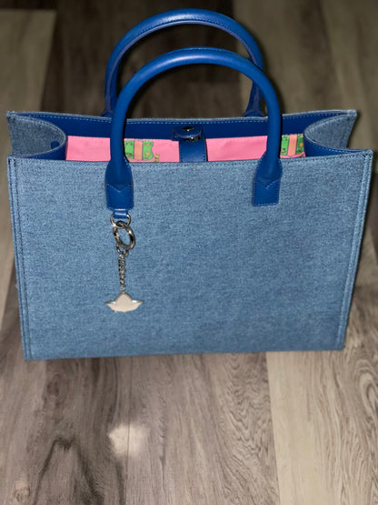 Ivy Empress Denim Tote Purse