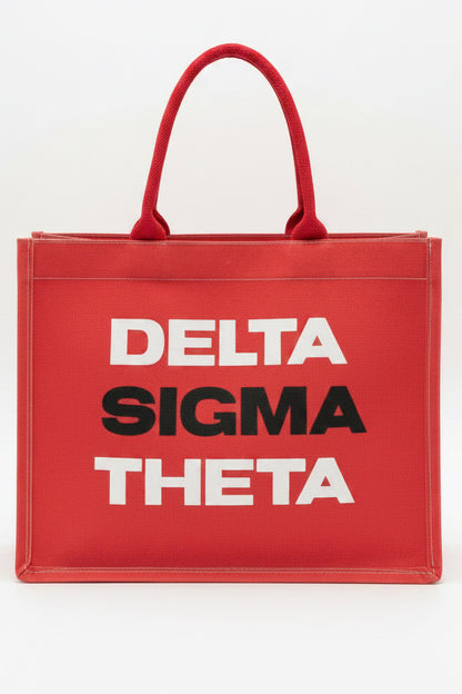 Delta Sigma Theta Red® Vintage Tote [Canvas]
