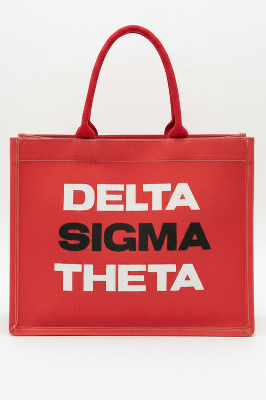 Delta Sigma Theta Red® Vintage Tote [Canvas]