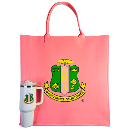 Reusable AKA® Felt Shopping Bags | Coat of Arms