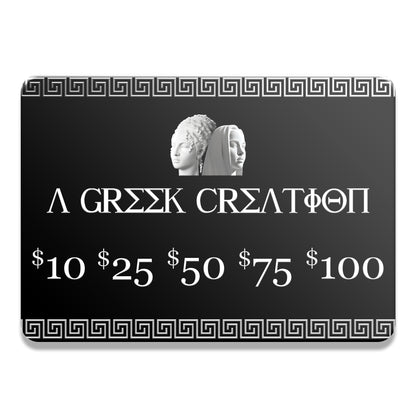 Gift Card | A Greek Creation