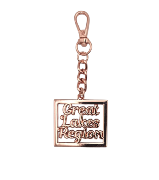 Great Lakes Region Keychain | Purse Charm | [Metal]