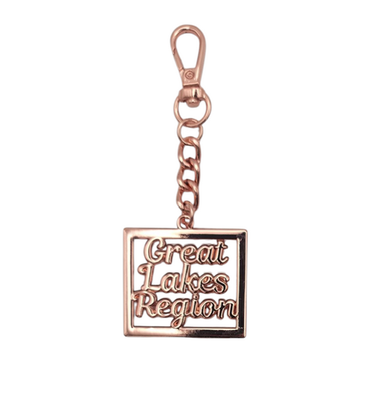 Great Lakes Region Keychain | Purse Charm | [Metal]