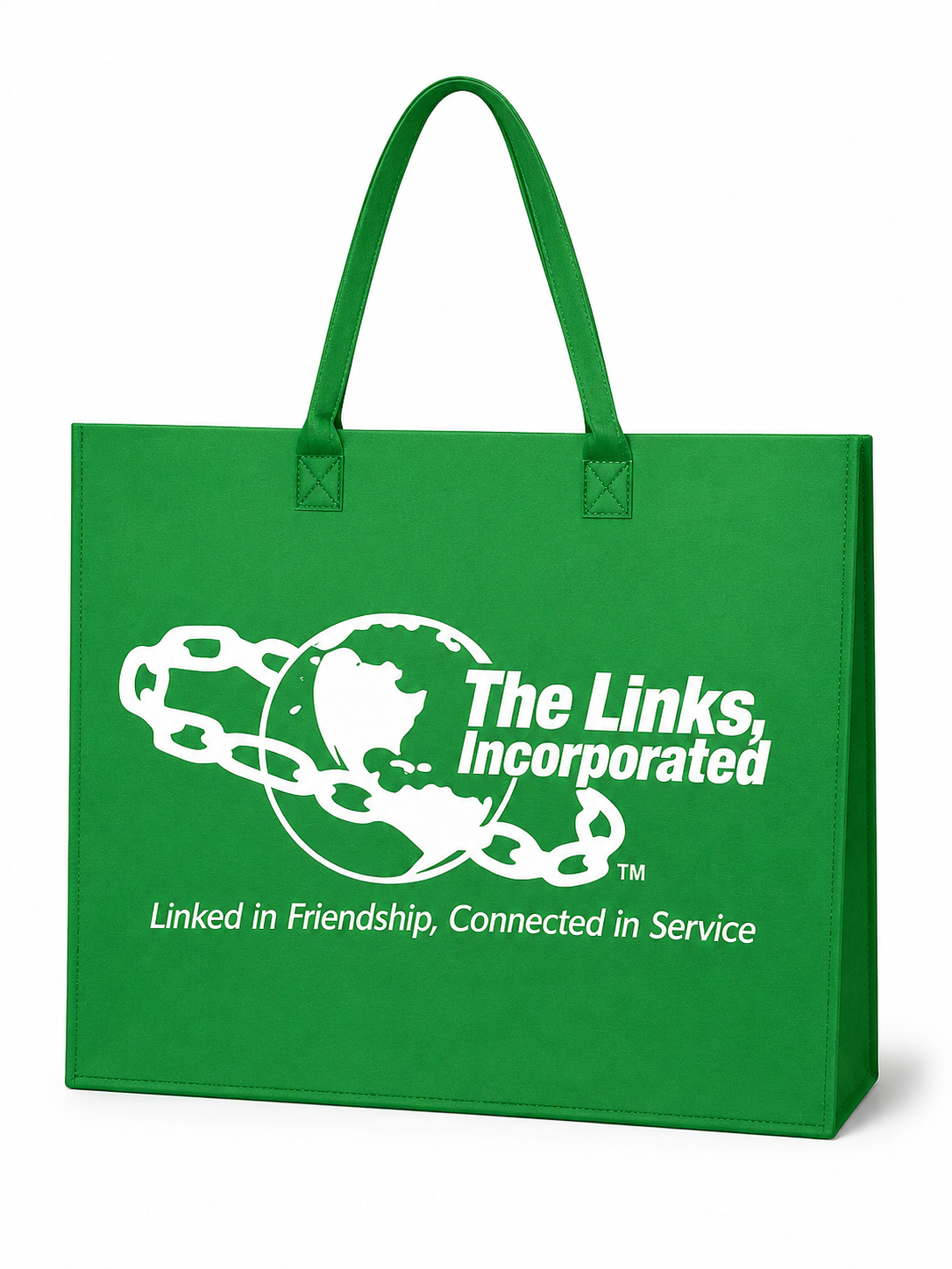 The Links, Incorporated Felt Bag [Maxi 20" x 18" x 6"]