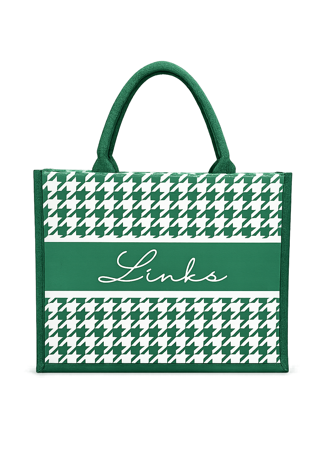 Links Houndstooth Canvas Tote (Two Options)