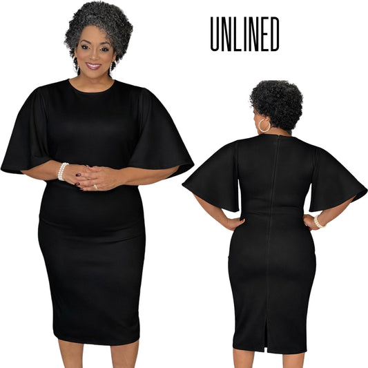 Rituals Ready Dress | Black Butterfly Sleeve