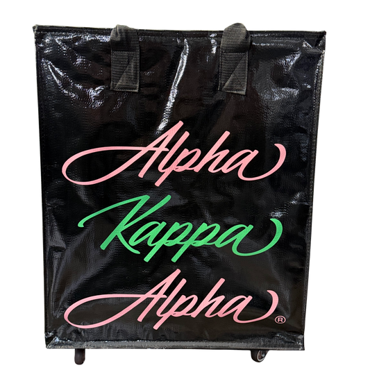 Empress Rolling Tote Bag (Coat of Arms & Alpha Kappa Alpha® )