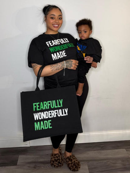 Fearfully Wonderfully Made Canvas Tote