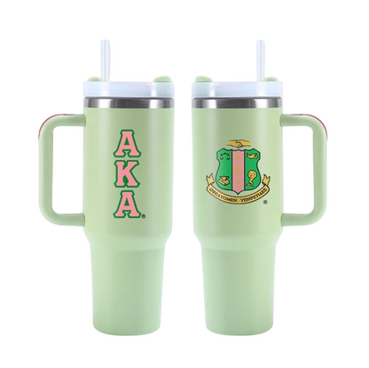 AKA® 40 oz Dual Logo Tumbler [v 1.0] | Stainless Steel
