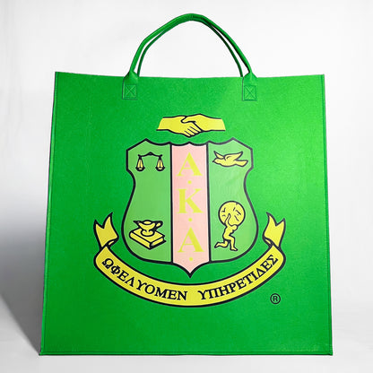 AKA® XL Coat of Arms Felt Bag [Mega 24”x 24”x 6”]