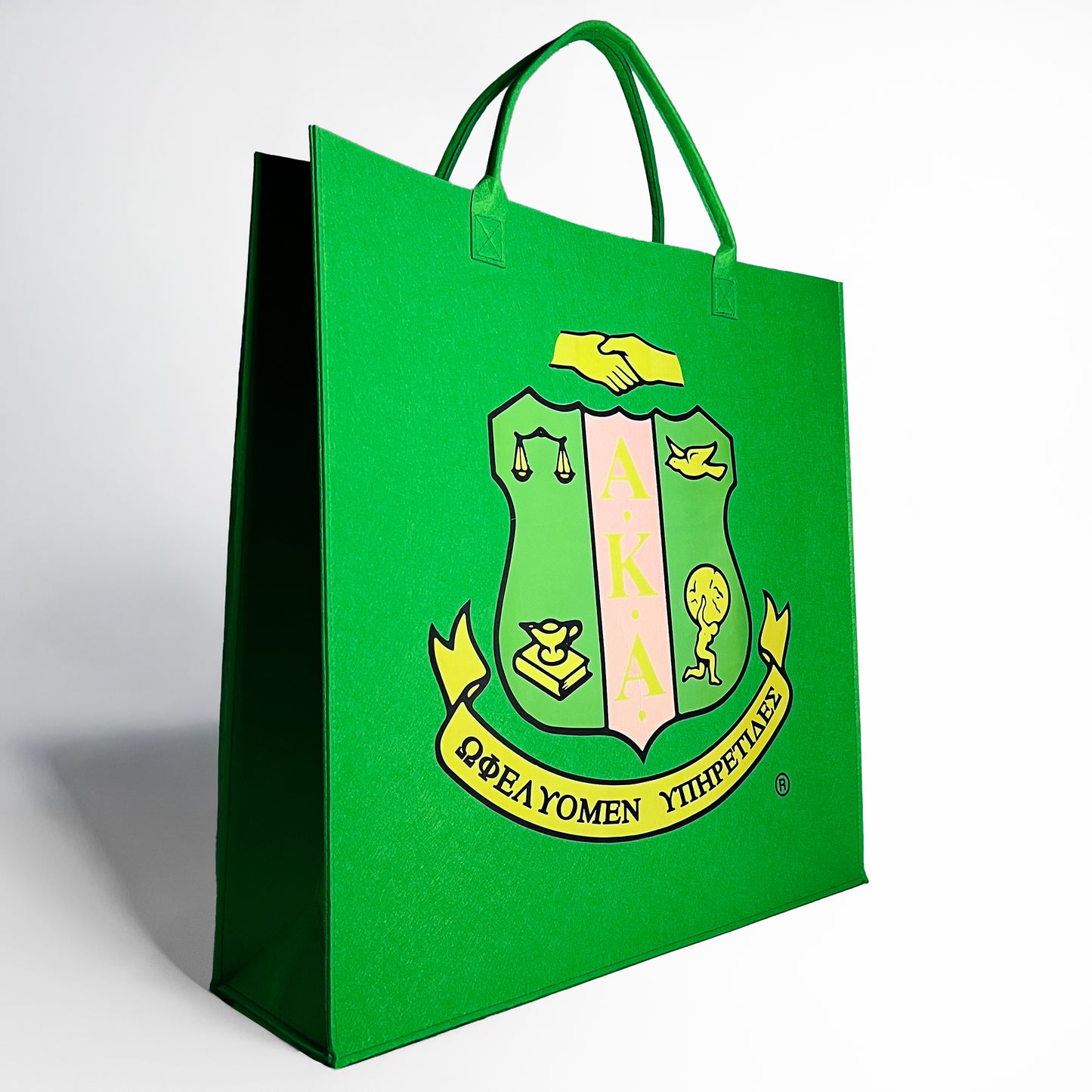 [NEW] AKA® Coat of Arms Felt Bag [Mega 24” x 24” x 6”]