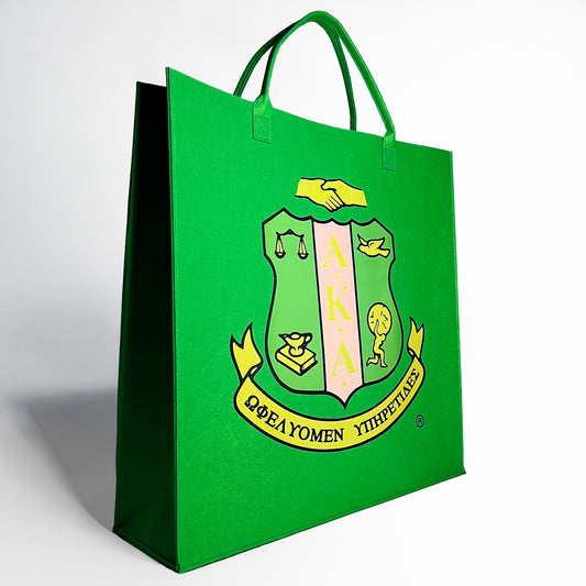 AKA® Coat of Arms Felt Bag [Mega 24”x 24”x 6”]