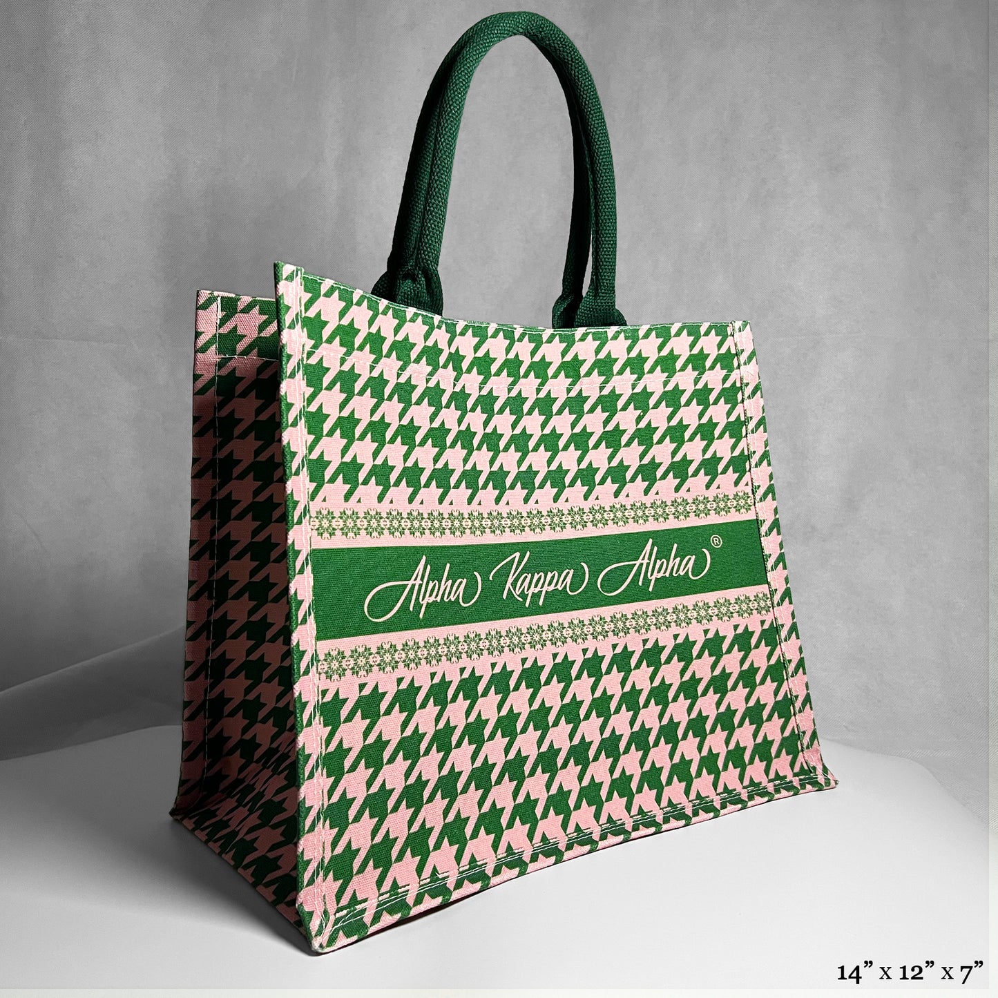 Alpha Kappa Alpha® Houndstooth Tote [Canvas]