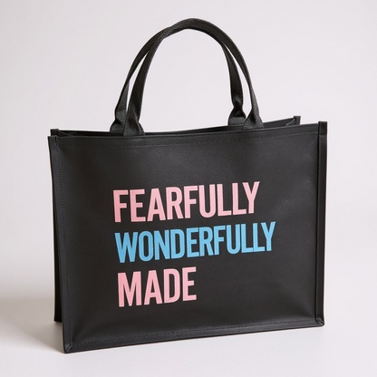 Fearfully Wonderfully Made Canvas Tote