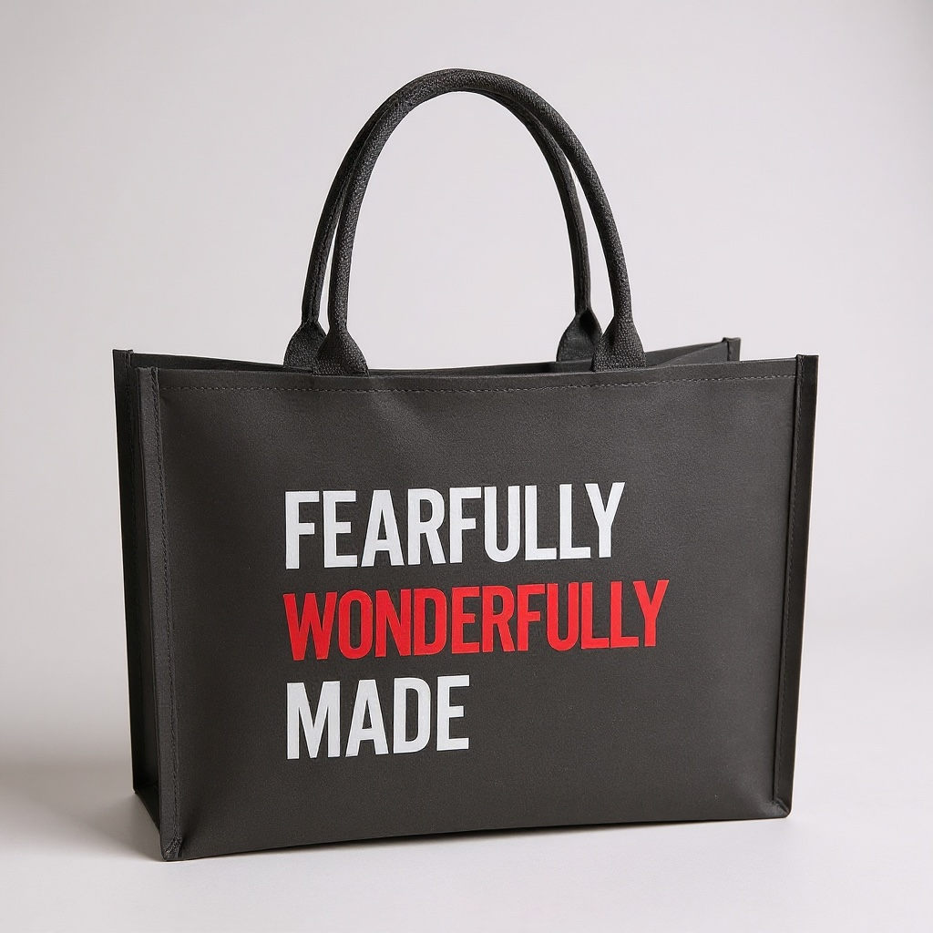 Fearfully Wonderfully Made Canvas Tote