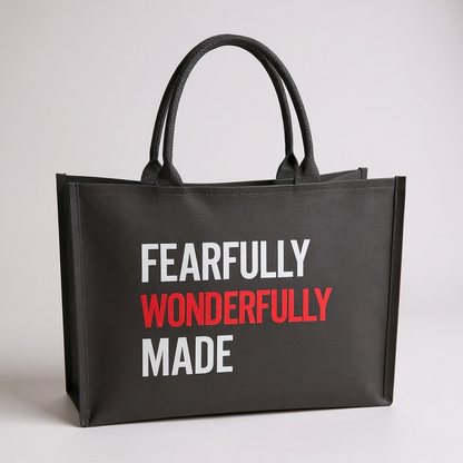 Fearfully Wonderfully Made Canvas Tote