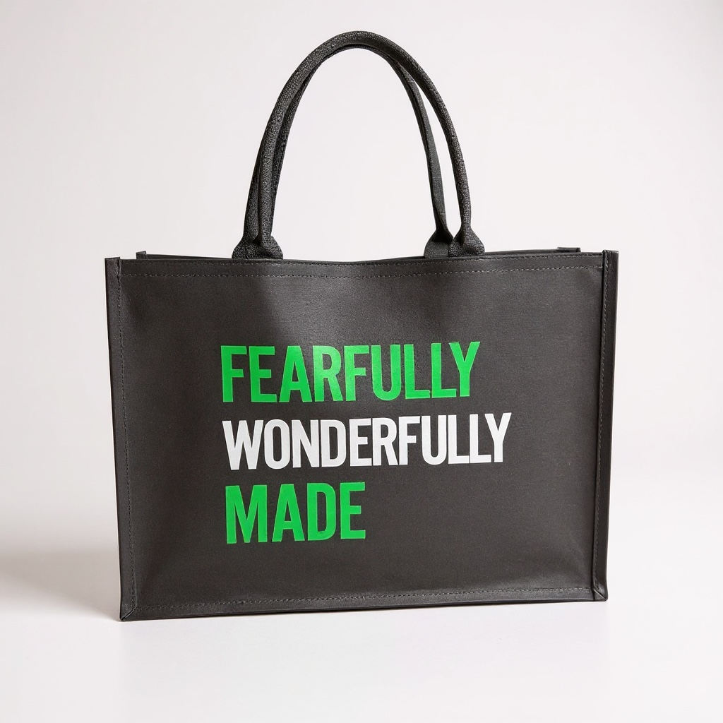 Fearfully Wonderfully Made Canvas Tote