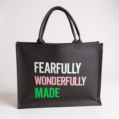 Fearfully Wonderfully Made Canvas Tote