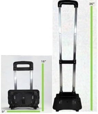 Folding Luggage Trolley Wheels with Bungee Cord