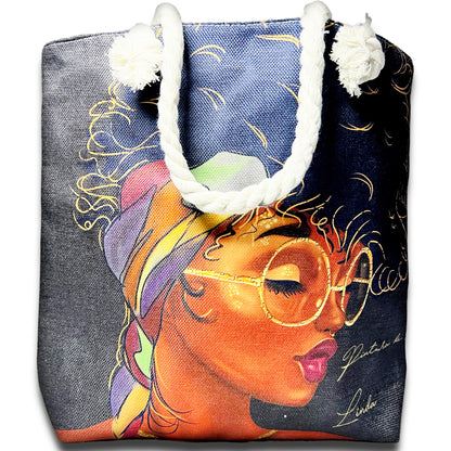 Miss Pretty Canvas Tote