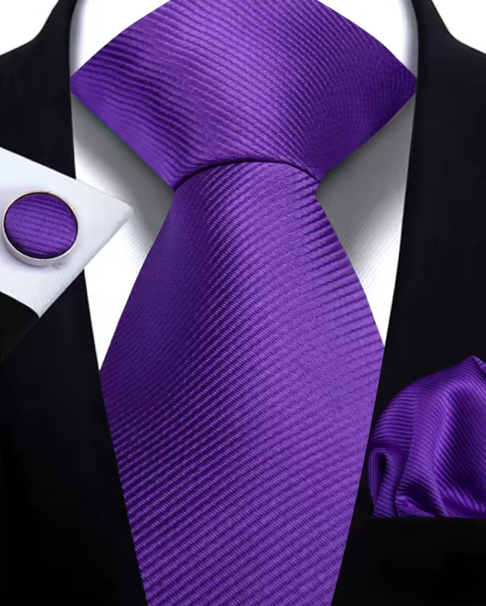 3 Piece Set | Tie + Cufflink + Handkerchief