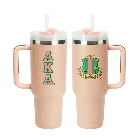 AKA® 40 oz Dual Logo Tumbler [v 1.0] | Stainless Steel