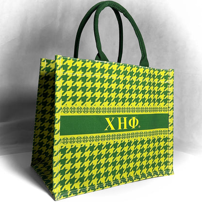 ΧΗΦ® + Chi Eta Phi® | Houndstooth Tote