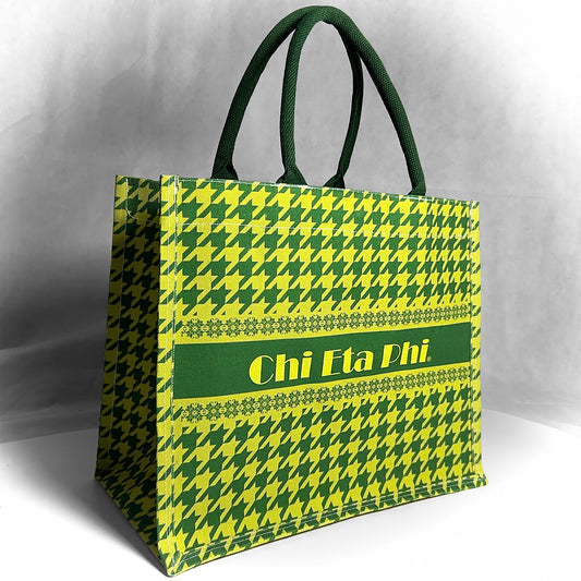 ΧΗΦ® + Chi Eta Phi® | Houndstooth Tote