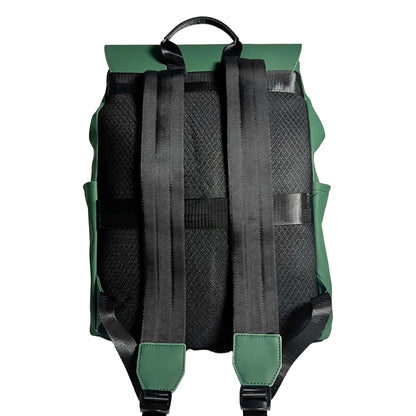 Rear-view of green Alpha Kappa Alpha Laptop Backpack